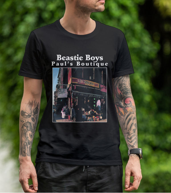 Beastie Boys Paul's Boutique Lee's Sportswear Paul's Boutique Sign T-Shirt