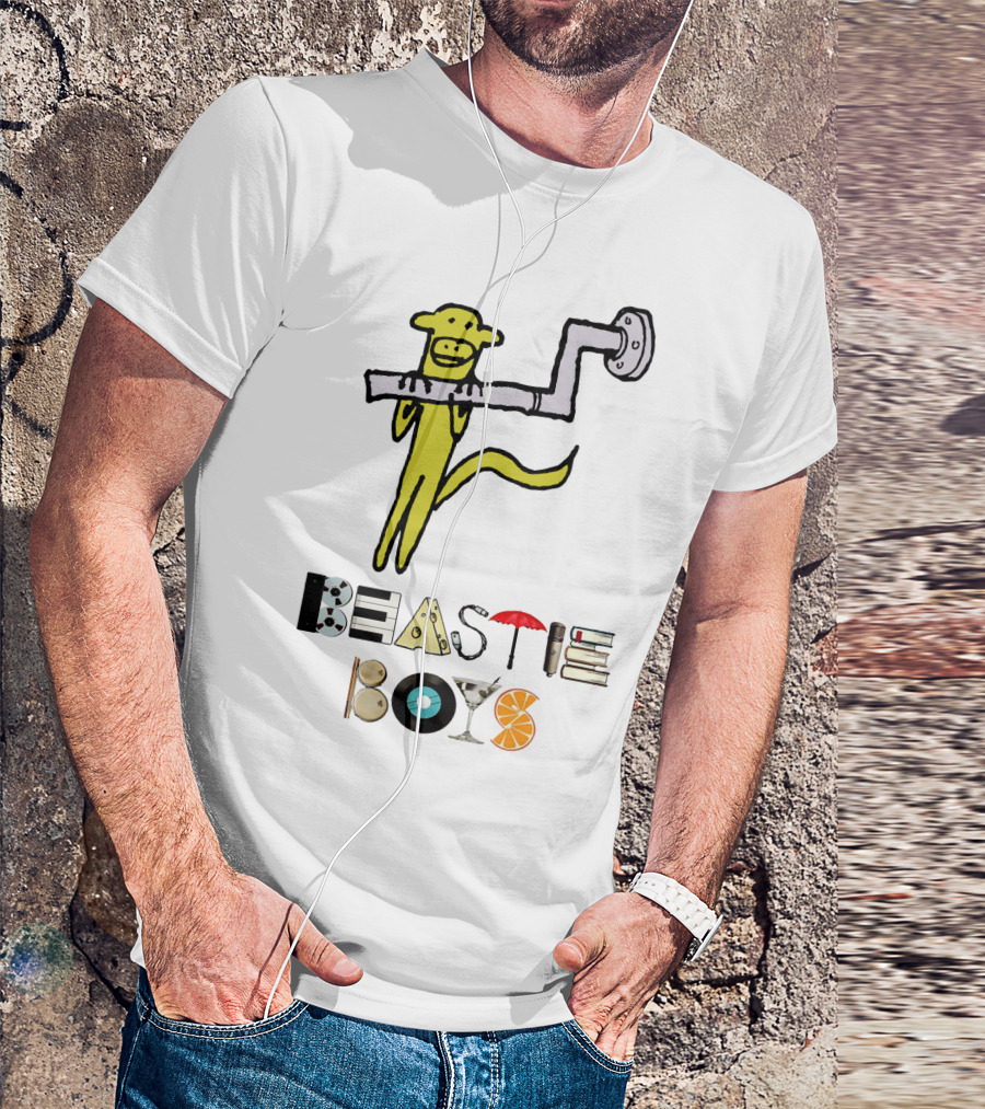 Beastie Boys Monkey Pipe Martini Vinyl Orange Books Umbrella T-Shirt