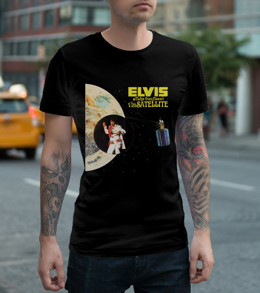 Elvis Aloha from Hawaii Via Satellite Earth Image Performance T-Shirt