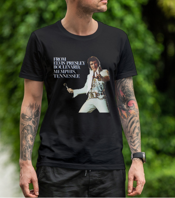 From Elvis Presley Boulevard Memphis Tennessee T-Shirt