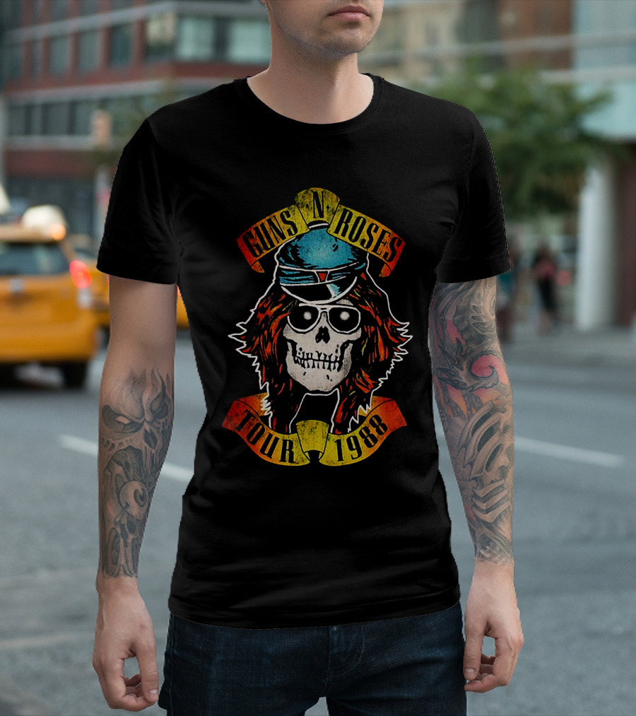Guns N' Roses Tour 1988 Skull T-Shirt