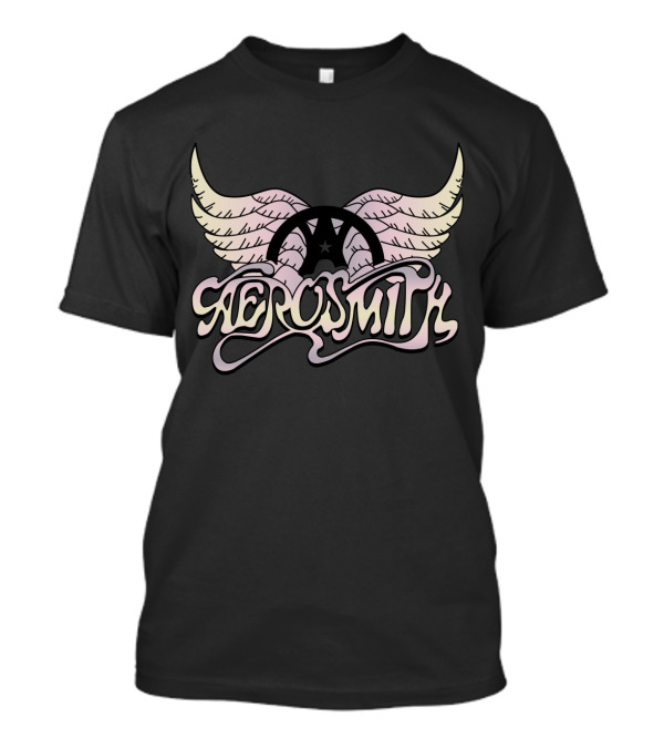 Aerosmith Winged Logo Faded Pinks T-Shirt