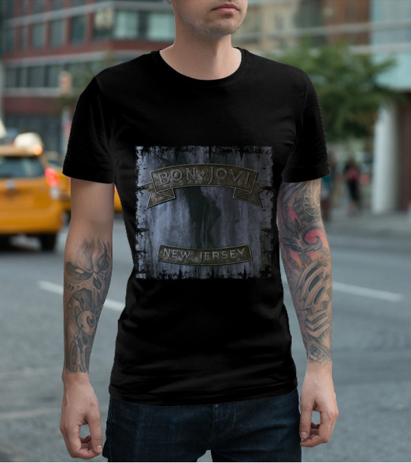 Bon Jovi New Jersey Album Cover T-Shirt