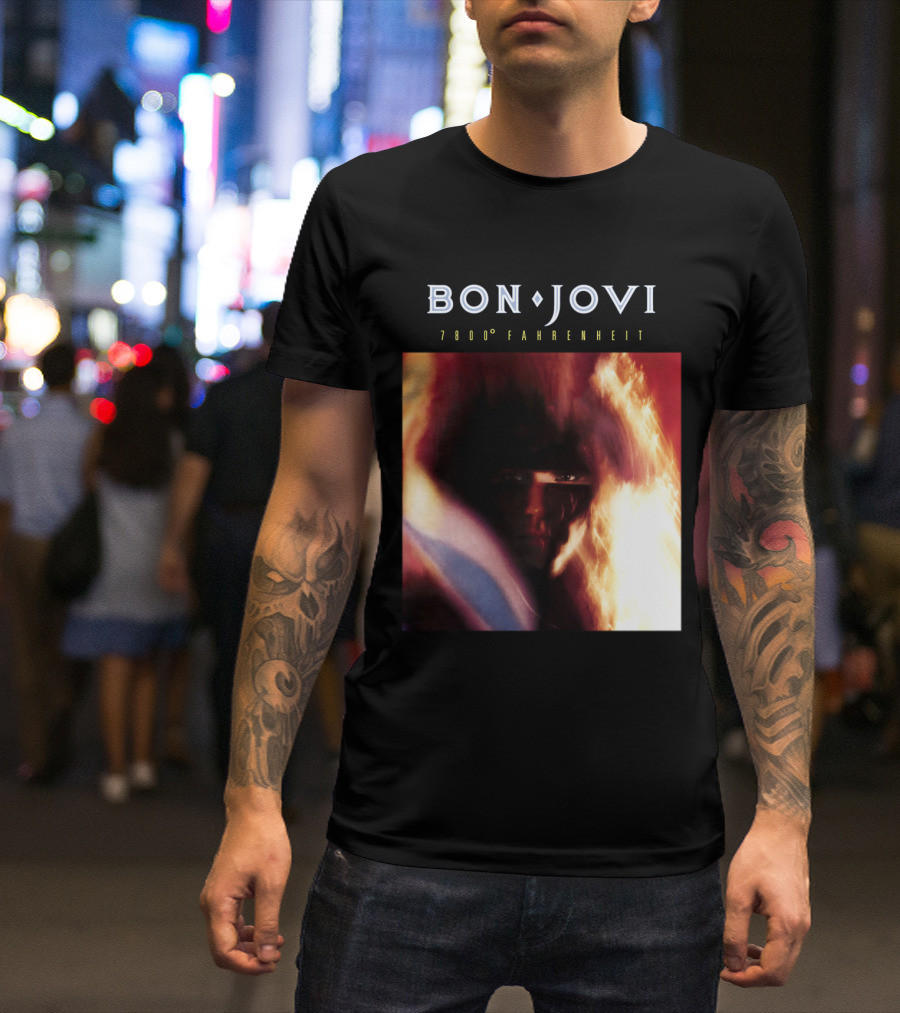 Bon Jovi 7800 Degrees Fahrenheit Album T-Shirt