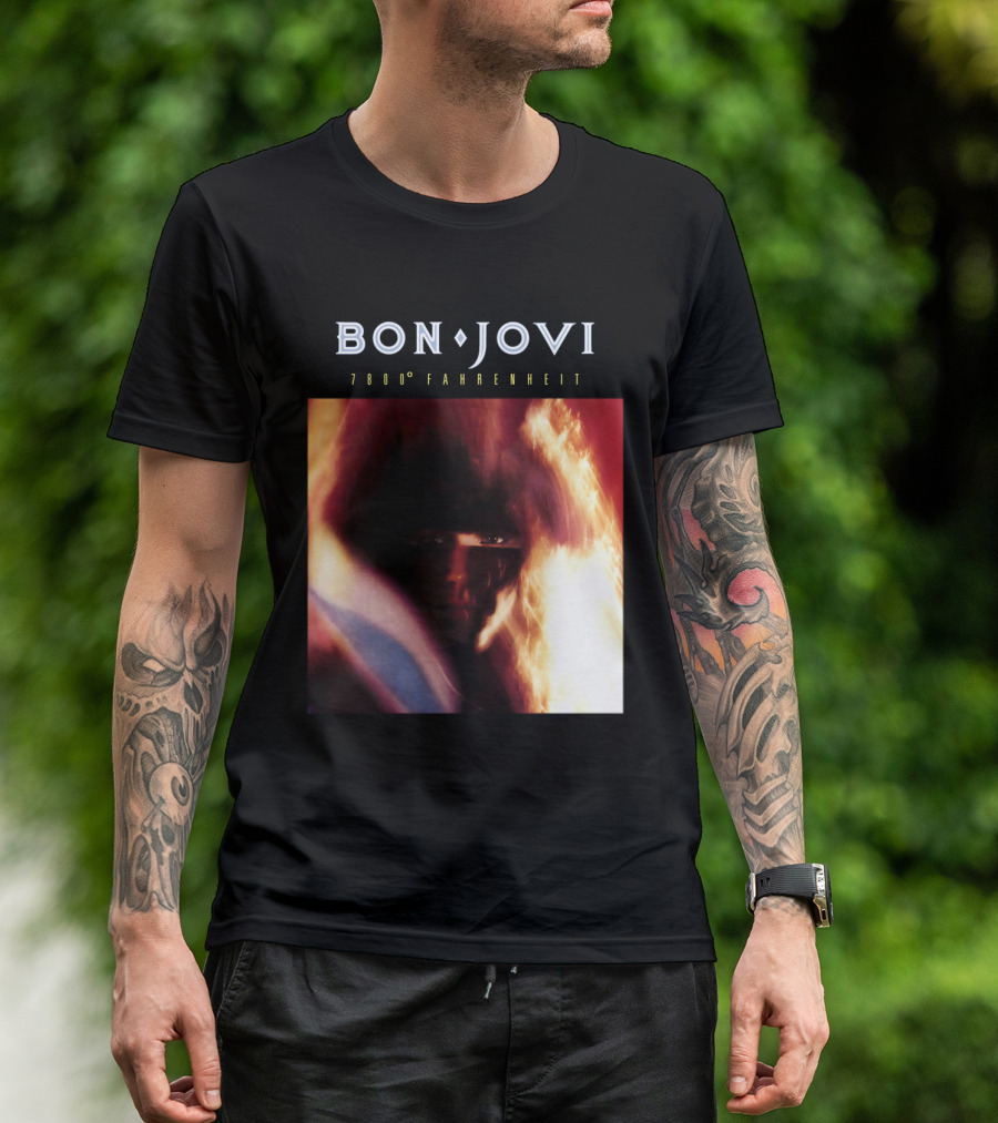Bon Jovi 7800 Degrees Fahrenheit Album T-Shirt