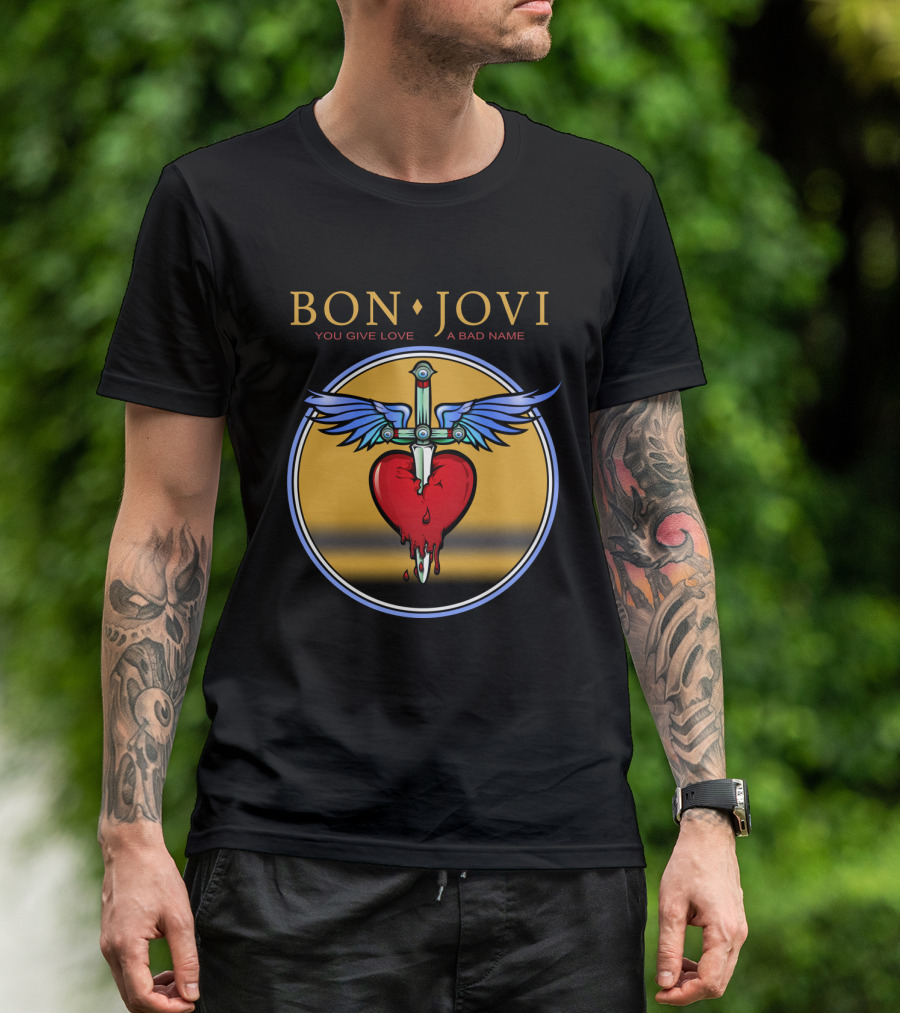 BON JOVI YOU GIVE LOVE A BAD NAME BJV 13 T-Shirt
