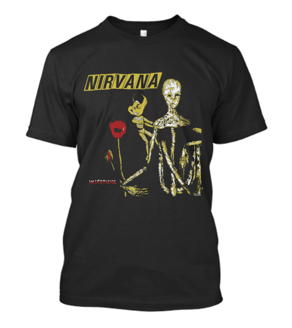 Nirvana Incesticide Skeleton And Flower T-Shirt