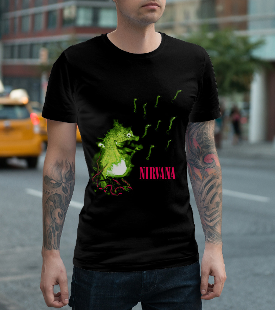 Nirvana Nvn 13 Green Seahorse T-Shirt