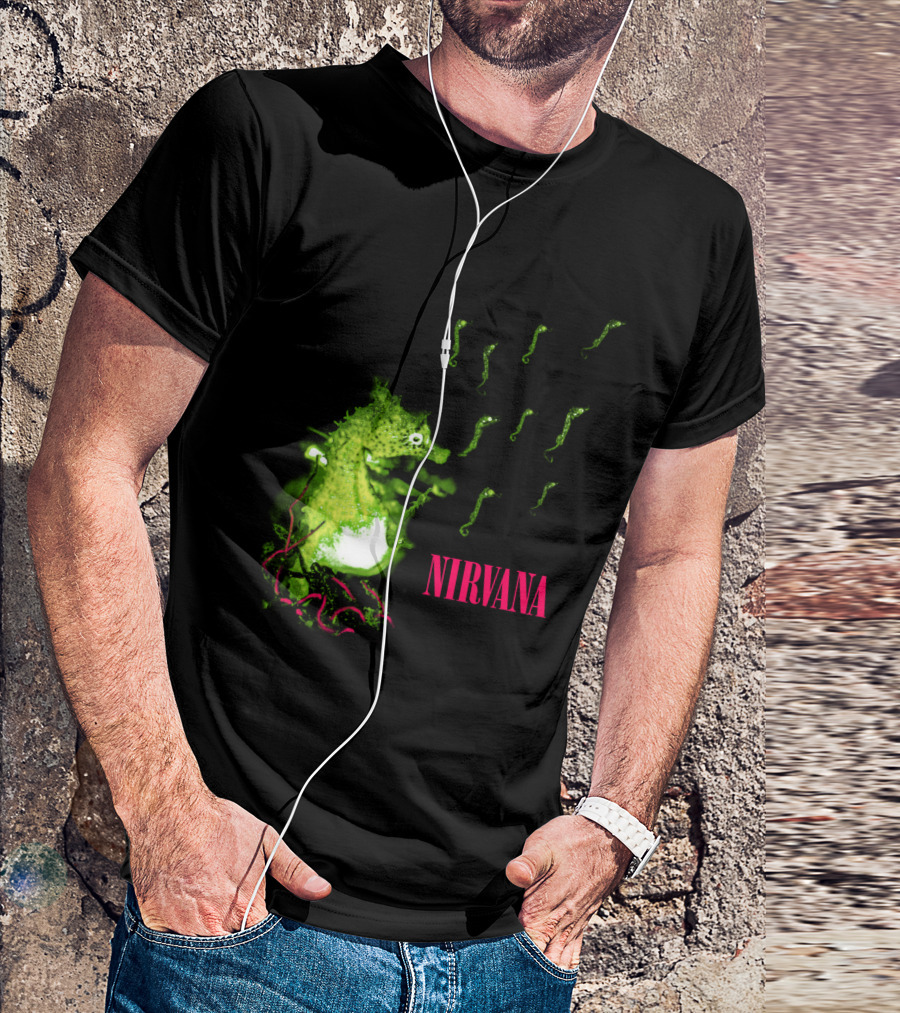 Nirvana Nvn 13 Green Seahorse T-Shirt