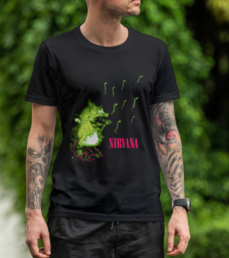 Nirvana Nvn 13 Green Seahorse T-Shirt