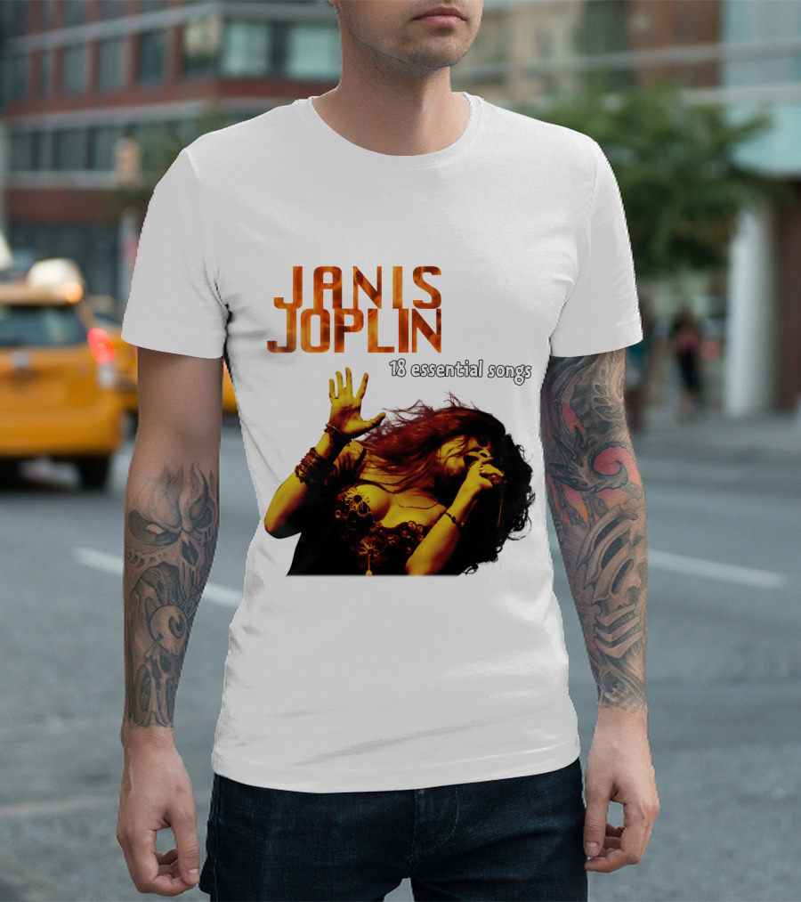 Janis Joplin 18 Essential Songs T-Shirt