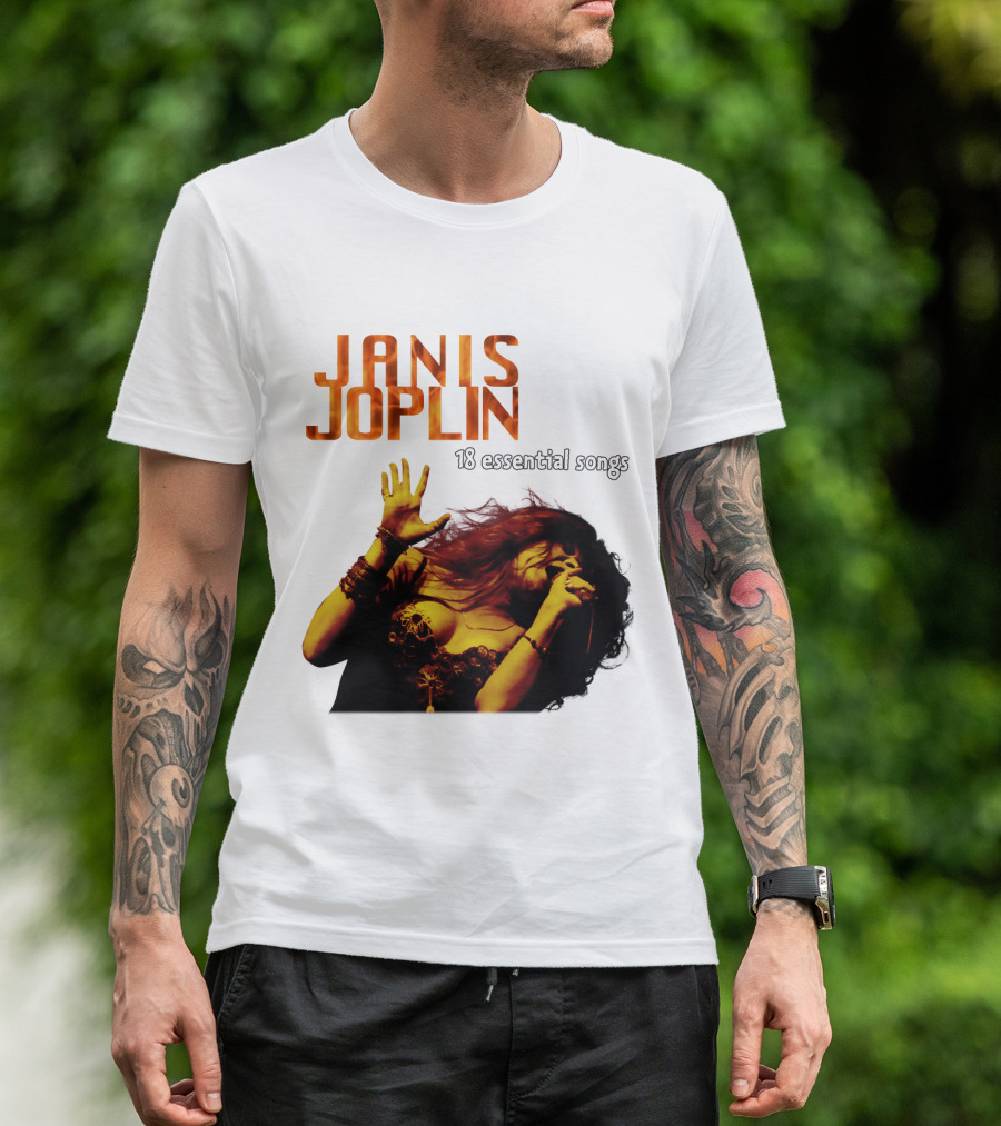 Janis Joplin 18 Essential Songs T-Shirt