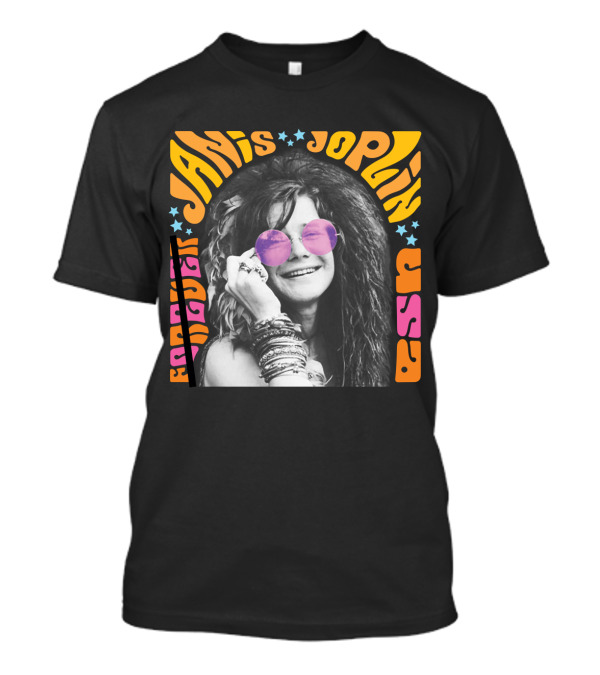 Janis Joplin Forever USA JNJL 09 Postage Stamp T-Shirt