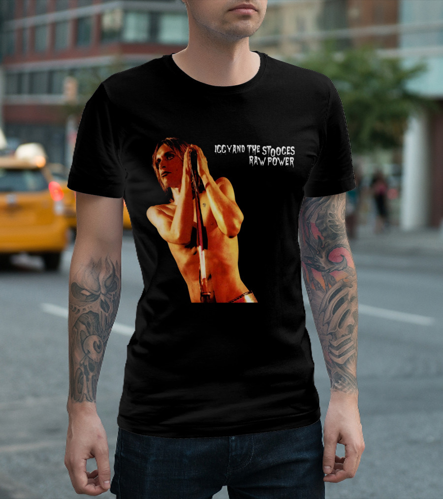 Iggy and The Stooges Raw Power Performance Image T-Shirt