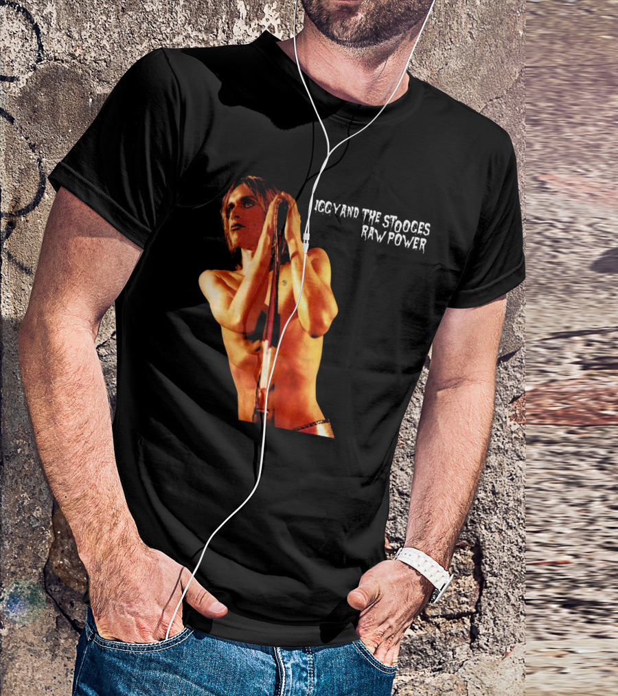Iggy And The Stooges Raw Power Performance Image T-Shirt
