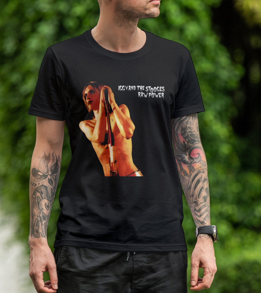 Iggy And The Stooges Raw Power Performance Image T-Shirt