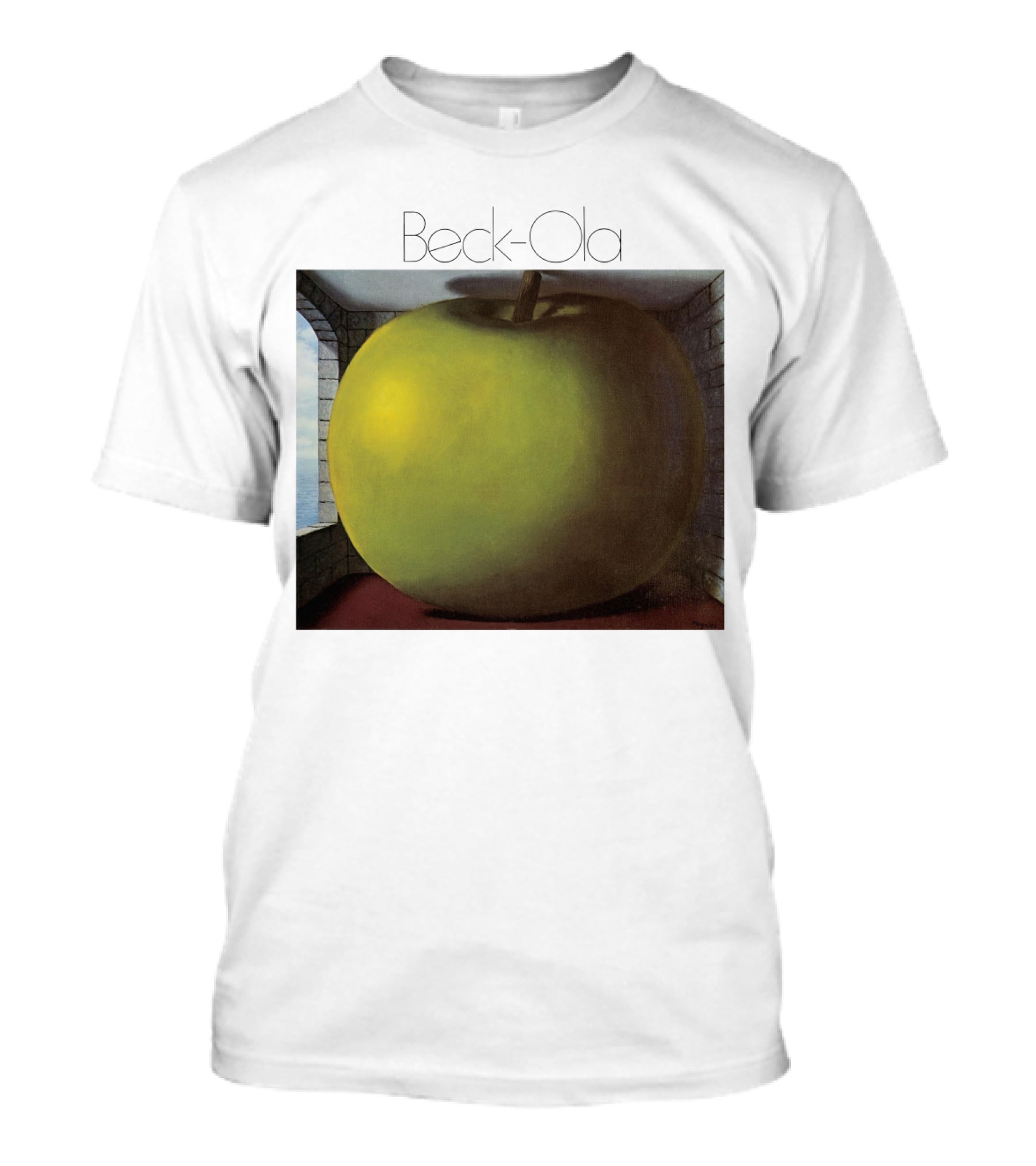TJB 01 Beck Ola Album Cover Large Green Apple T-Shirt