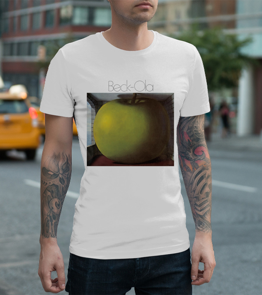 TJB 01 Beck Ola Album Cover Large Green Apple T-Shirt