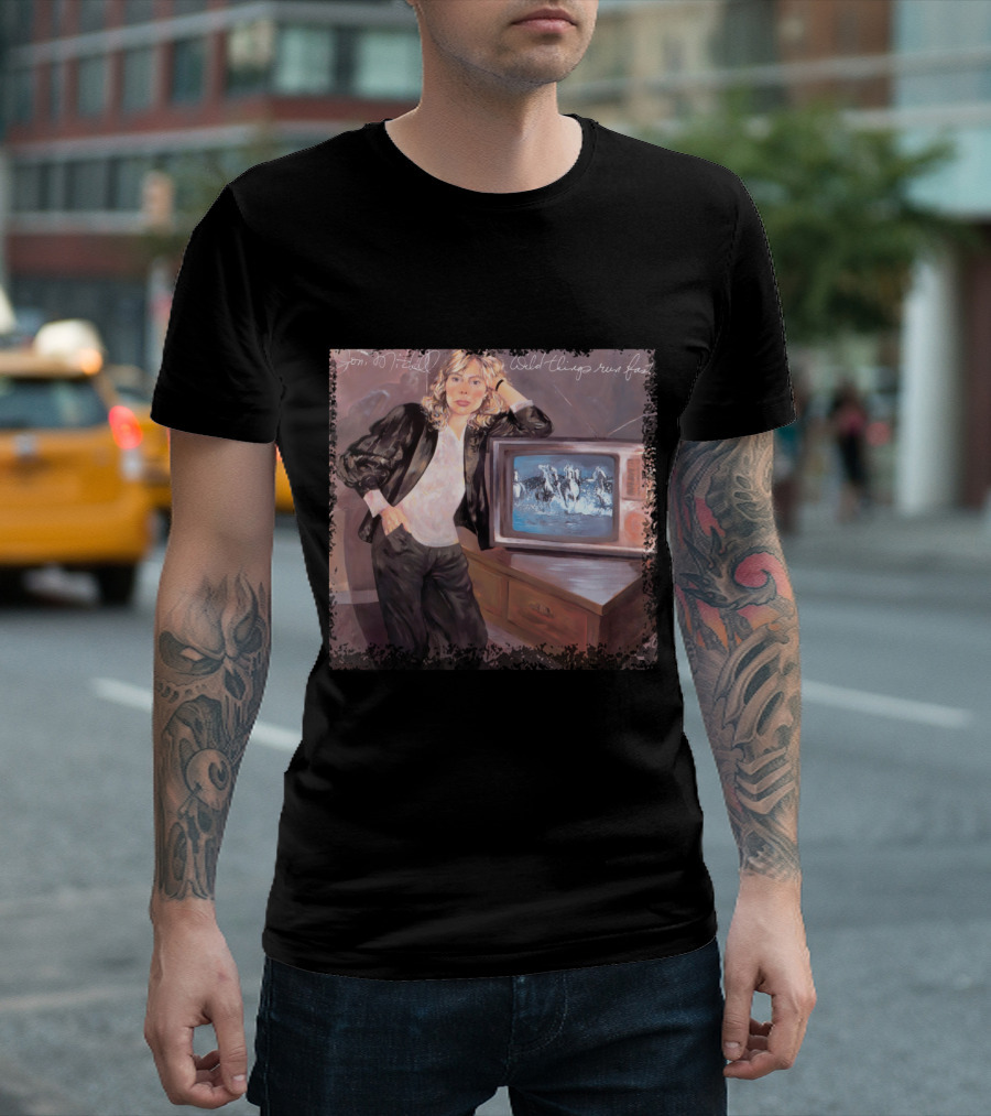 Joni Mitchell Wild Things Run Fast Album Cover T-Shirt