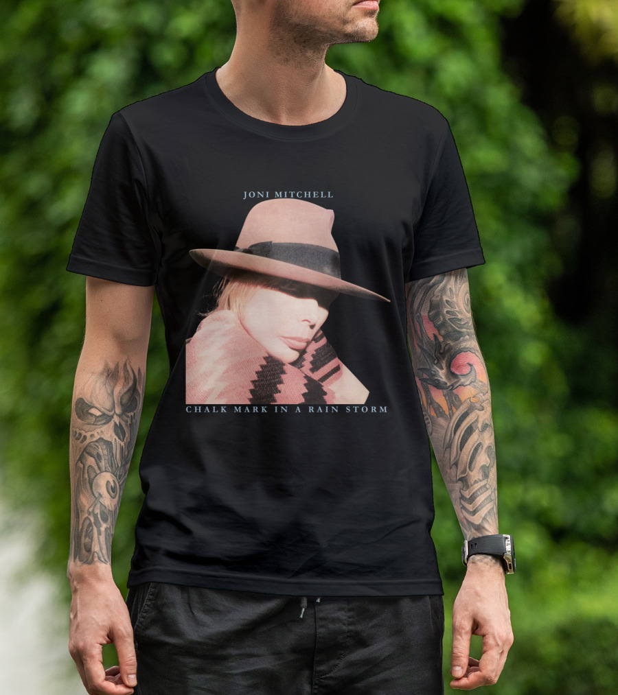 Joni Mitchell Chalk Mark In A Rain Storm Hat T-Shirt