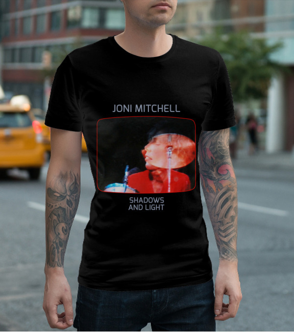 Joni Mitchell Shadows And Light Performance Album Cover Retro Music Art T-Shirt