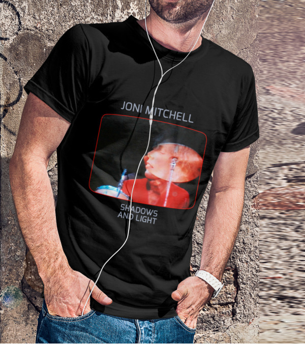Joni Mitchell Shadows And Light Performance Album Cover Retro Music Art T-Shirt