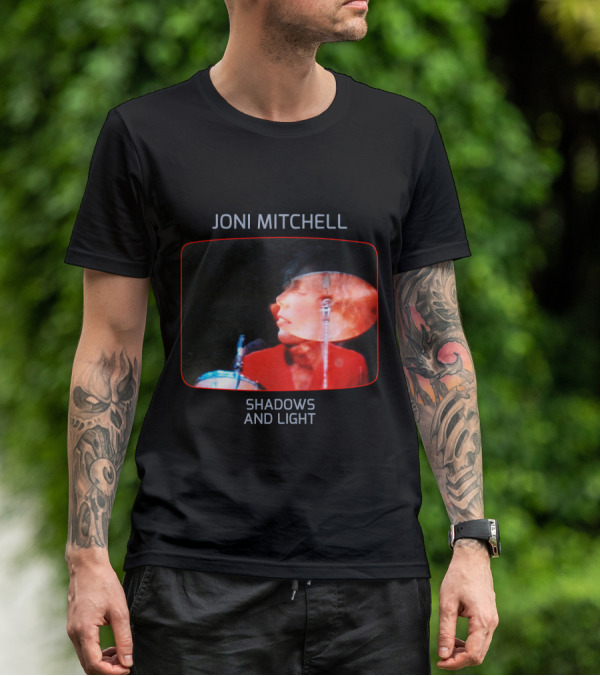 Joni Mitchell Shadows And Light Performance Album Cover Retro Music Art T-Shirt