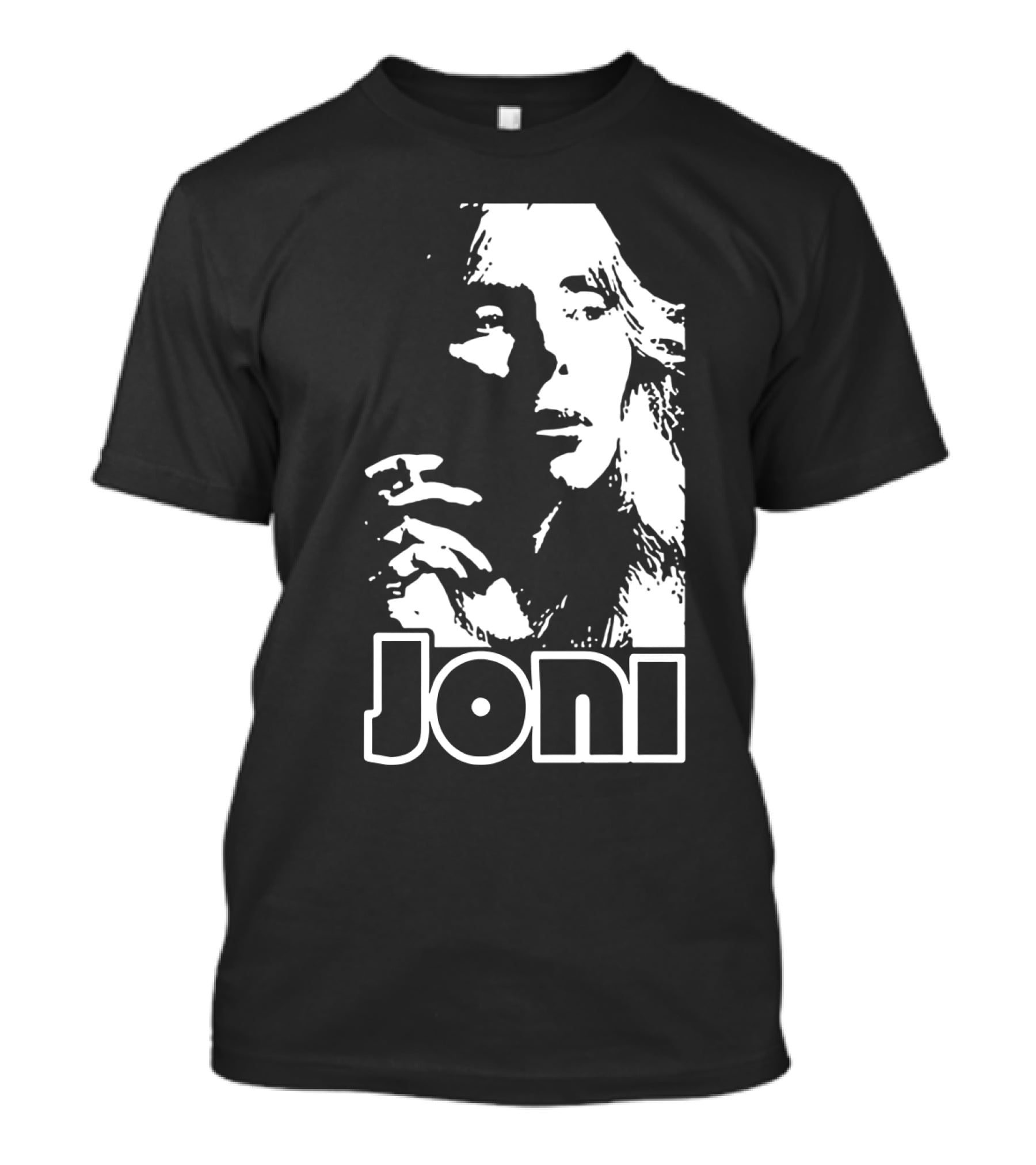 Joni Mitchell Black And White Classic T-Shirt