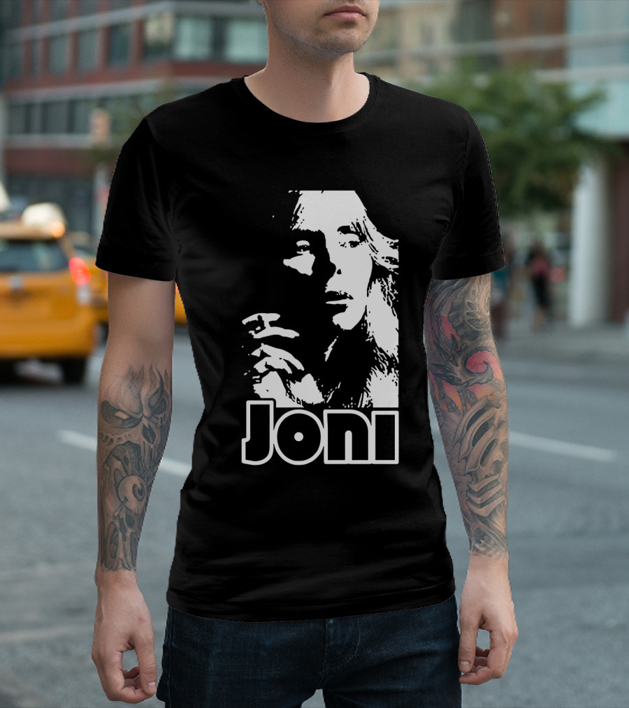 Joni Mitchell Black and White Classic T-Shirt