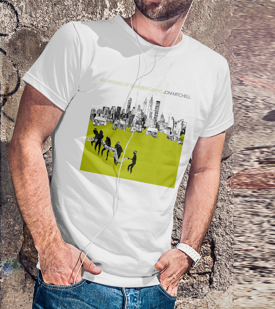 Joni Mitchell The Hissing Of Summer Lawns Cityscape Lawns T-Shirt