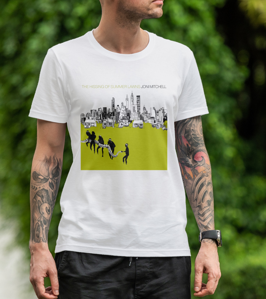 Joni Mitchell The Hissing Of Summer Lawns Cityscape Lawns T-Shirt