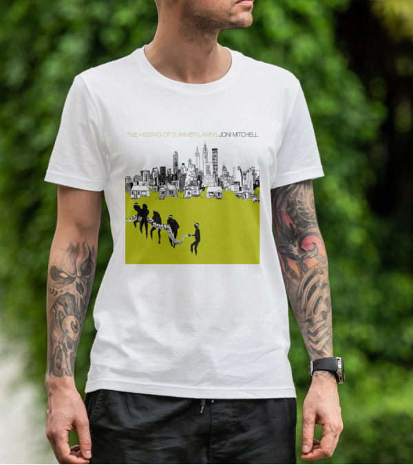 Joni Mitchell The Hissing Of Summer Lawns Cityscape Lawns T-Shirt