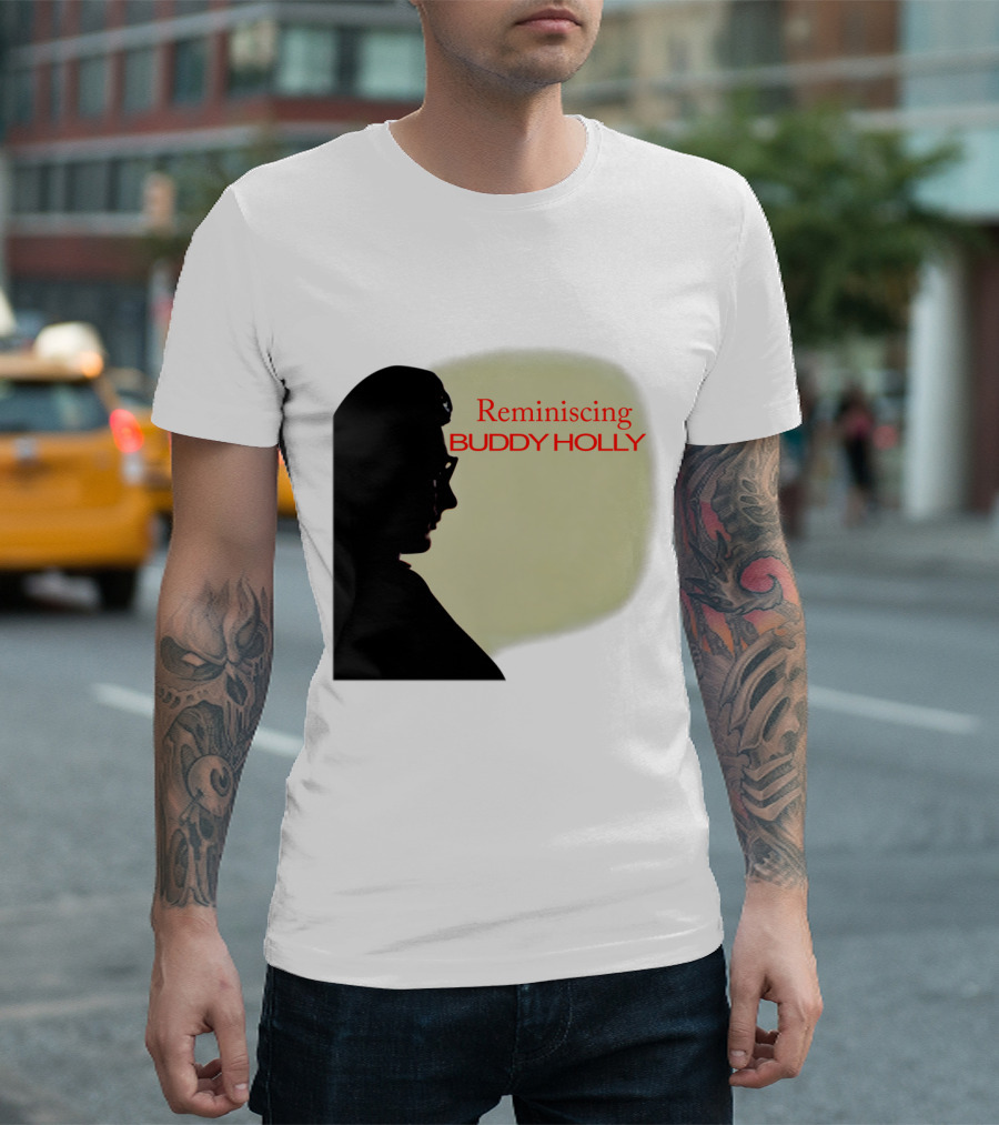 Reminiscing Buddy Holly Iconic Silhouette T-Shirt