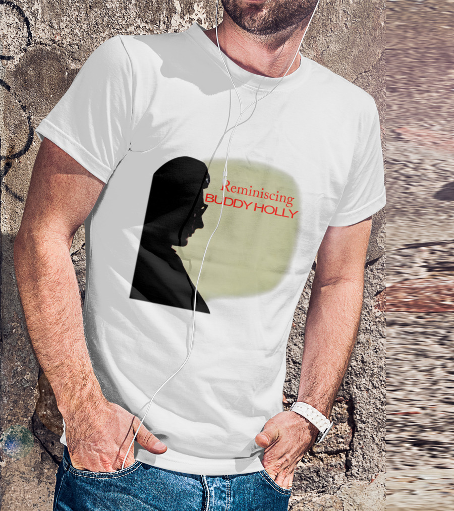 Reminiscing Buddy Holly Iconic Silhouette T-Shirt