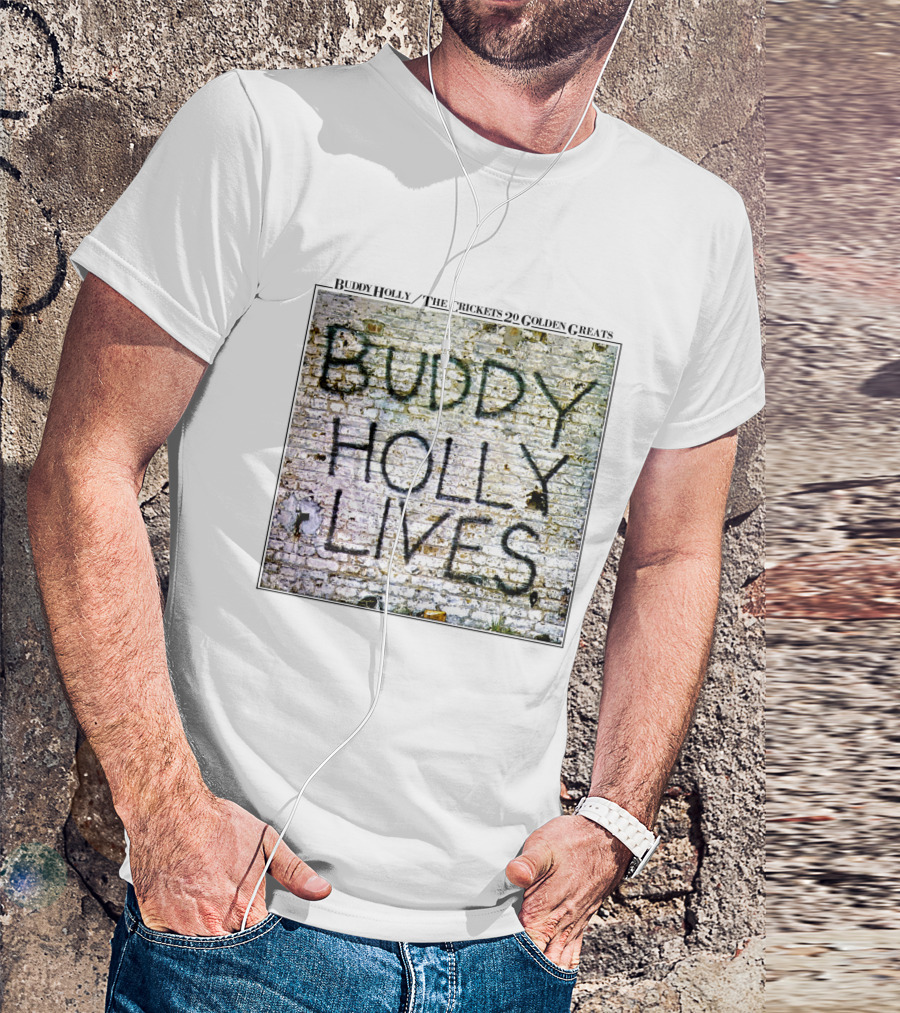 Buddy Holly The Crickets Buddy Holly Lives 20 Golden Greats T-Shirt
