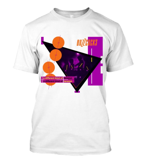 Buzzcocks A Different Kind Of Tension BZC 04 Purple Triangle T-Shirt
