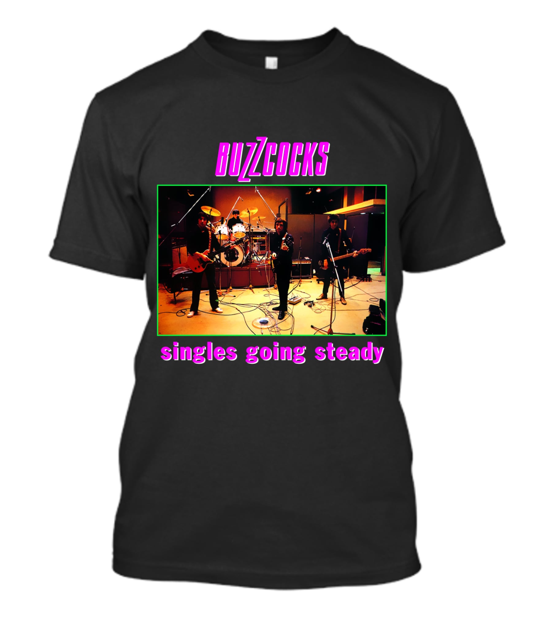 Buzzcocks Singles Going Steady Band Performance T-Shirt