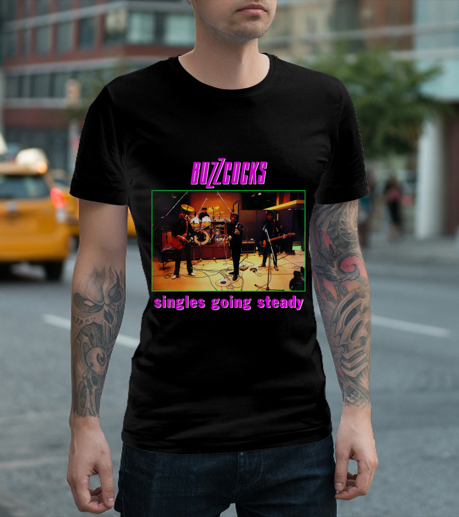 Buzzcocks Singles Going Steady Band Performance T-Shirt
