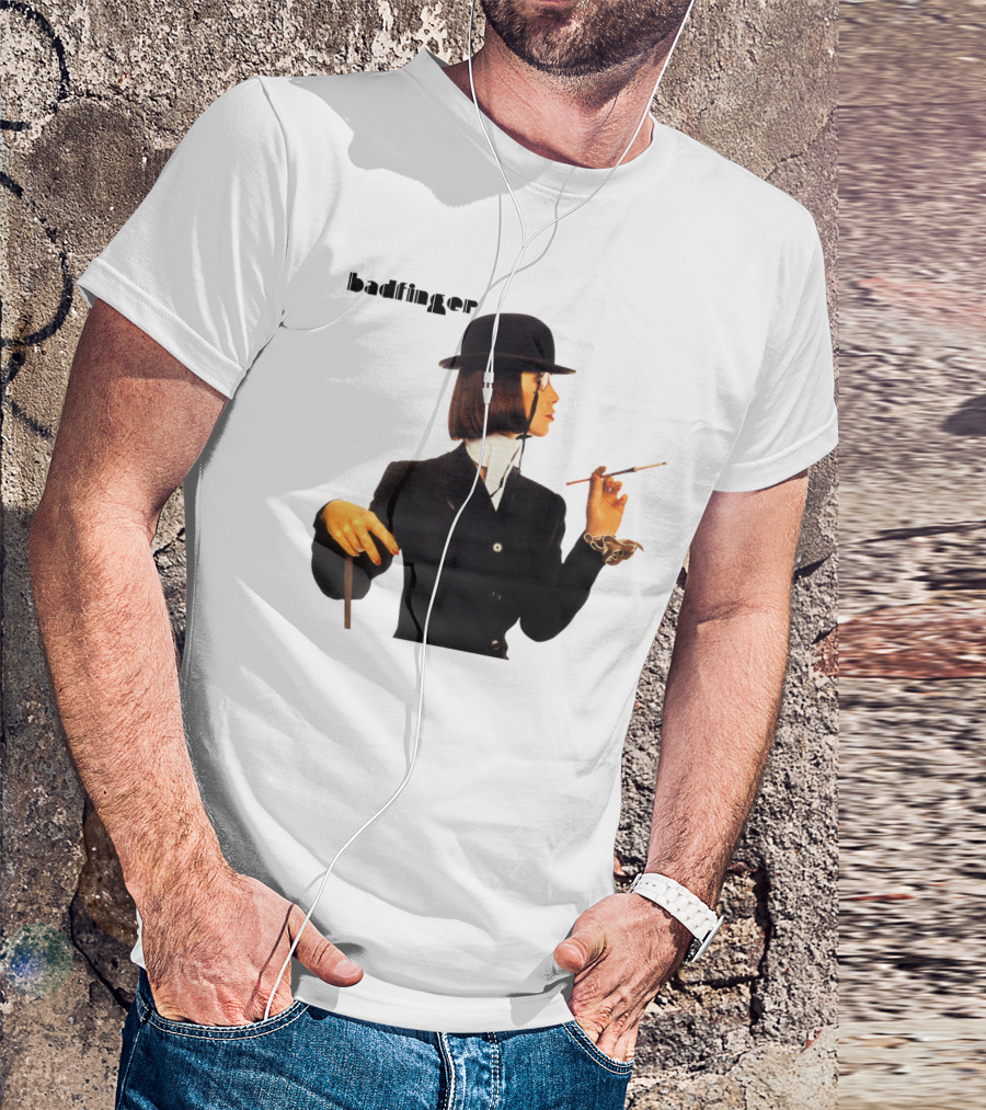 Badfinger Bowler Hat And Cigarette Holder Woman T-Shirt