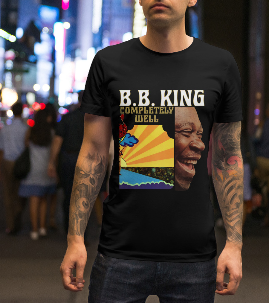 B.B. King Completely Well Vibrant Illustration With Smiling Face T-Shirt