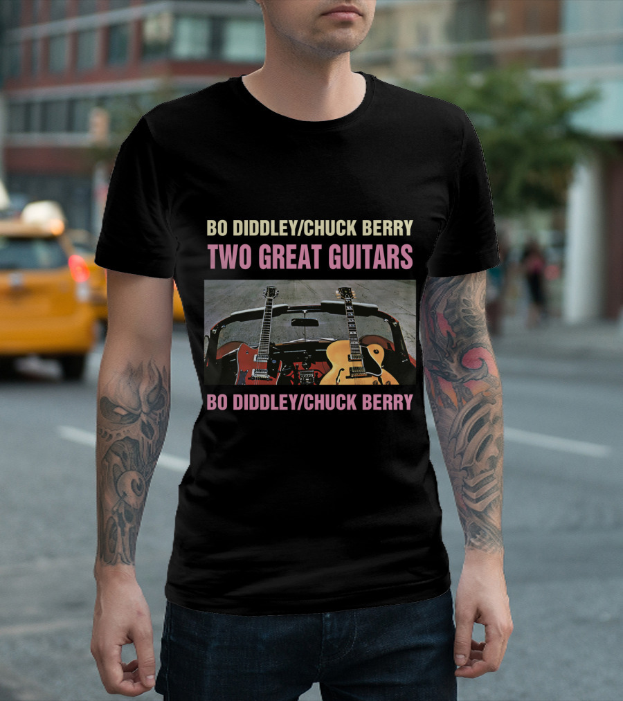 BO DIDDLEY/CHUCK BERRY TWO GREAT GUITARS BO DIDDLEY/CHUCK BERRY T-Shirt