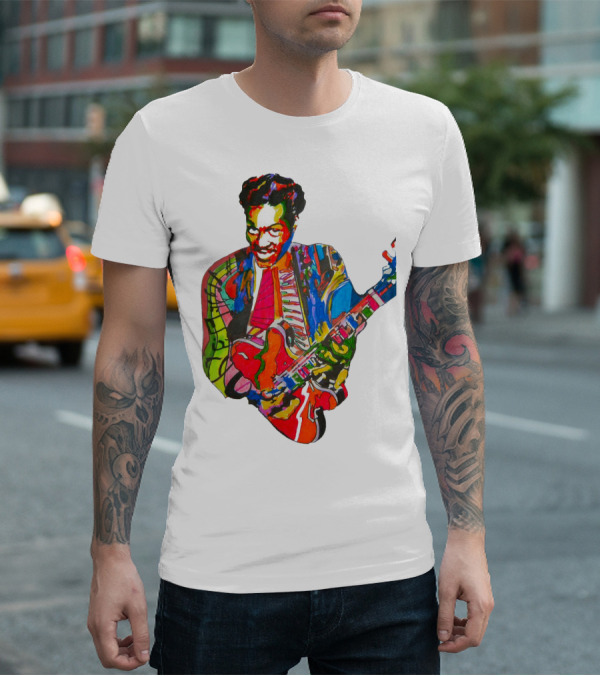 Cbr 03 Psychedelic Guitar Legend Multicolor T-Shirt