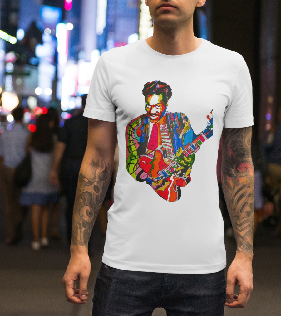 Cbr 03 Psychedelic Guitar Legend Multicolor T-Shirt