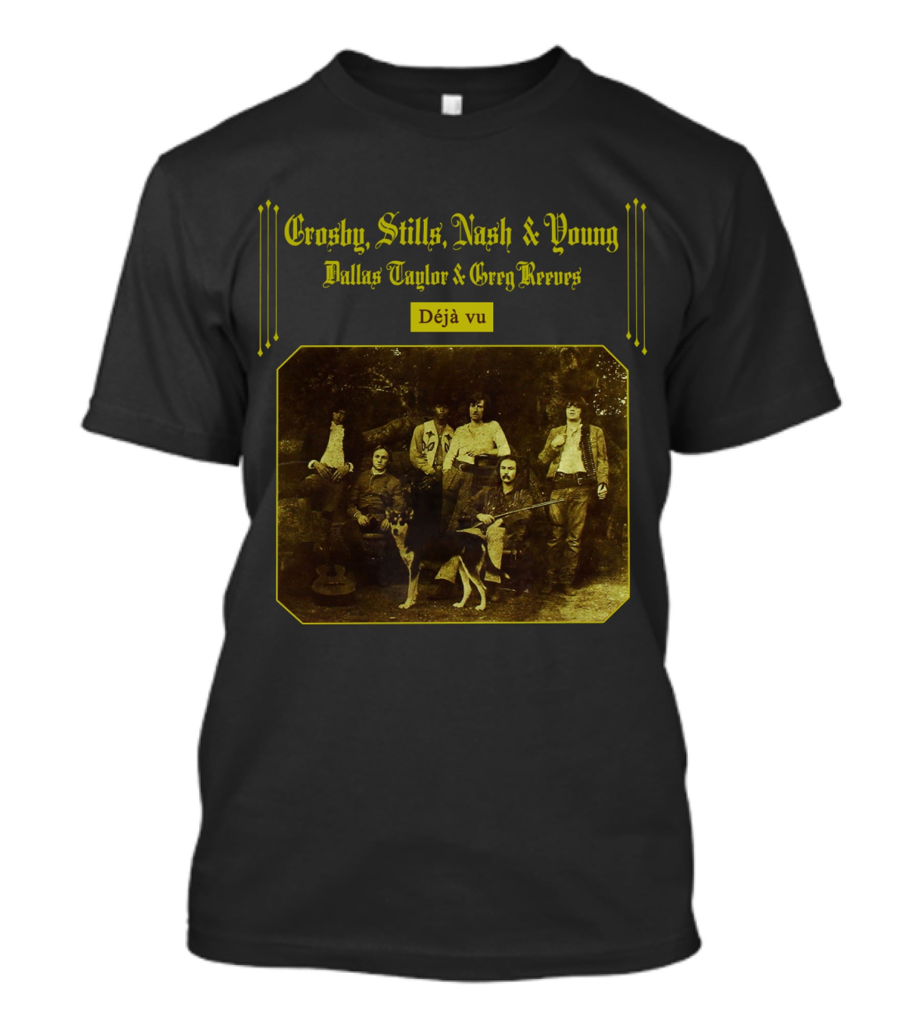 Crosby, Stills, Nash And Young Dallas Taylor And Greg Reeves Déjà Vu T-Shirt