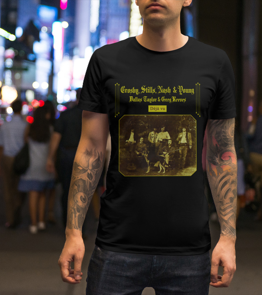 Crosby, Stills, Nash And Young Dallas Taylor And Greg Reeves Déjà Vu T-Shirt