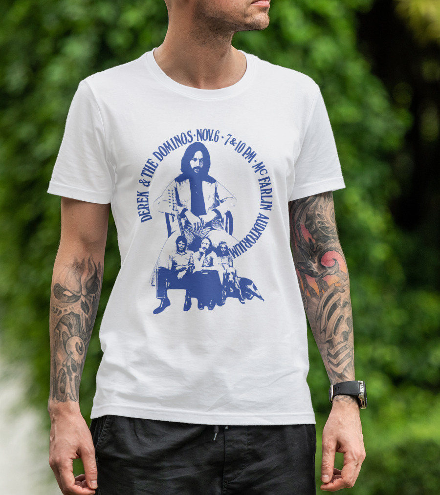 Derek & The Dominos Nov. 6 Mcfarlin Auditorium 7 & 10 Pm T-Shirt