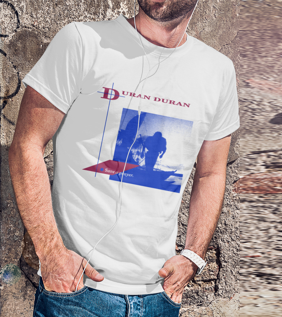 Duran Duran Save A Prayer Blue Abstract T-Shirt