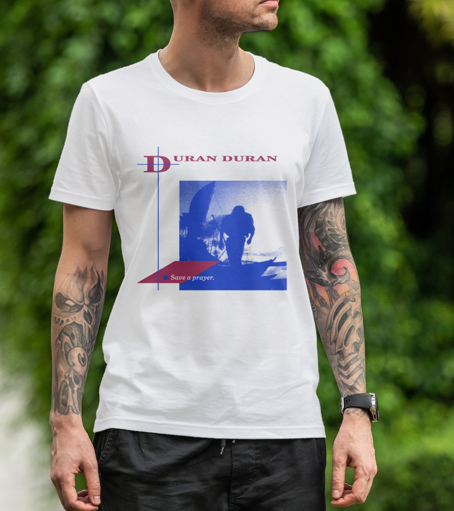 Duran Duran Save A Prayer Blue Abstract T-Shirt