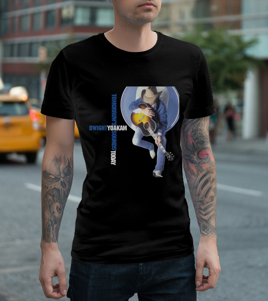 DWIGHT YOAKAM Tomorrow's Sounds Today Cowboy and Guitar T-Shirt