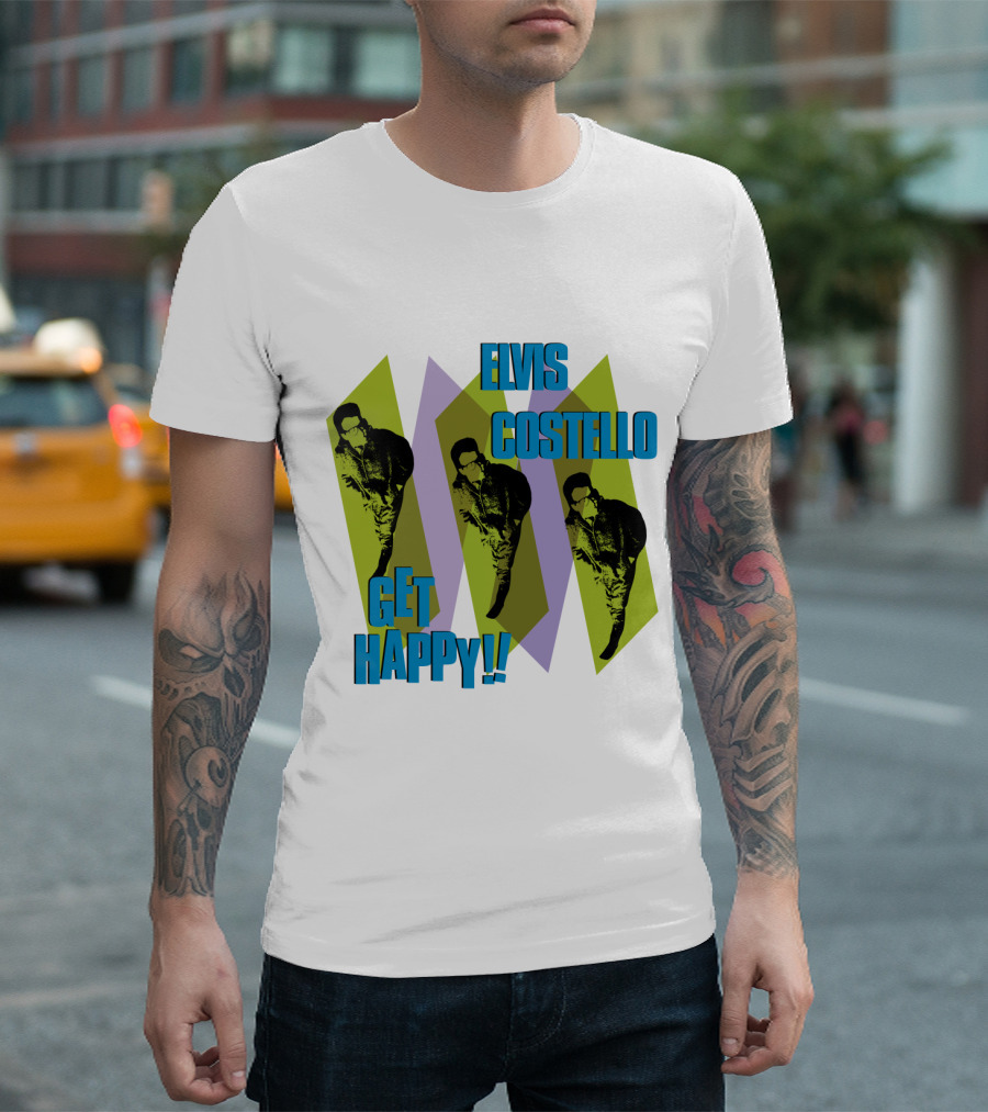 Elvis Costello Get Happy EVCTL 10 Be T-Shirt